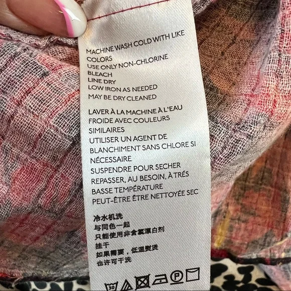 Free People Mika Maxi Dress Sunset Dreams Combo Halter Dress. Sz L - Picture 16 of 16